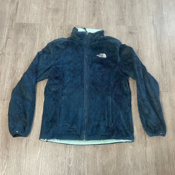 The The North Face Fleece Green Turquoise Full-zip Jacket Women's Size S - Picture 1 of 4